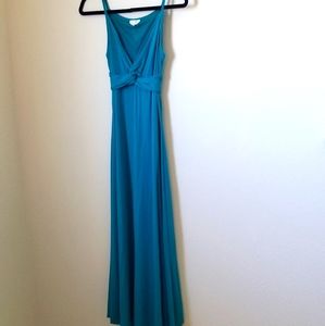 Max Mara turquoise long dress